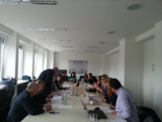 Trabajando con los rectores y socios de las universidades albanesas