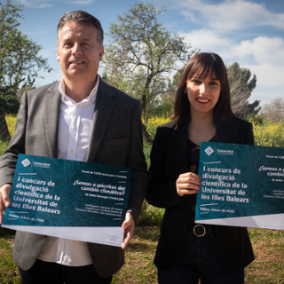 Beln Bermejo y Carlos Juiz ganadores del I Concurso de Divulgacin Cientfica de la UIB